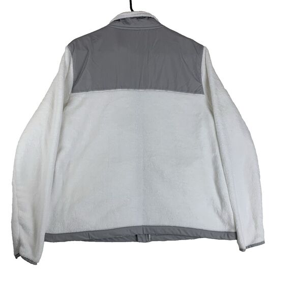 DANSKIN NOW Women's White Sport Fleece Full Zip Pockets Jacket Size XL (16/18) - Picture 2 of 13